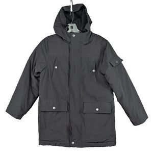 Swiss Tech Winter Hooded Full Zip Jacket‎ Snaps Poly Blend Women's Large (10-12)